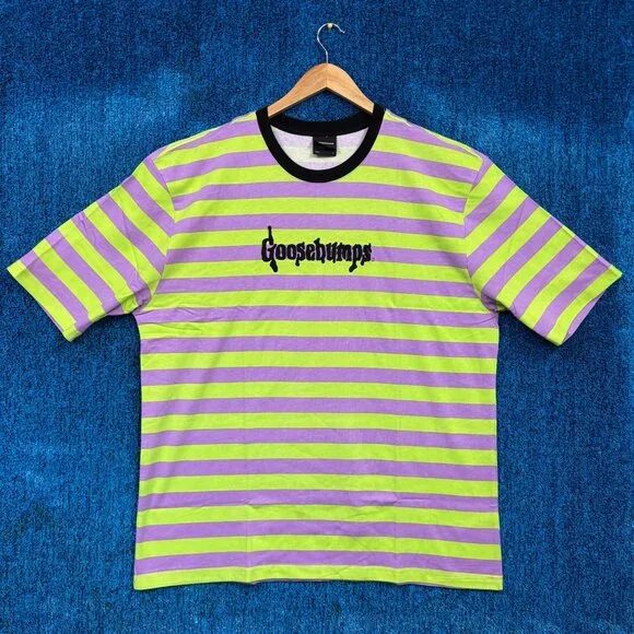 Goosebumps Horror Television Series Green/Purple T-Shirt Size Extra Large - Picture 1 of 4